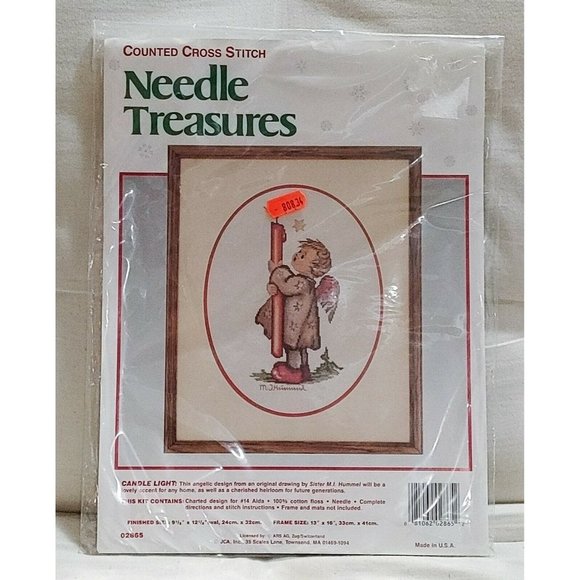 "Candle Light" Counted Cross Stitch Kit by Needle Treasures Sister M.I. Hummel - Picture 1 of 2